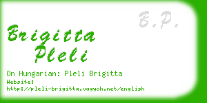 brigitta pleli business card